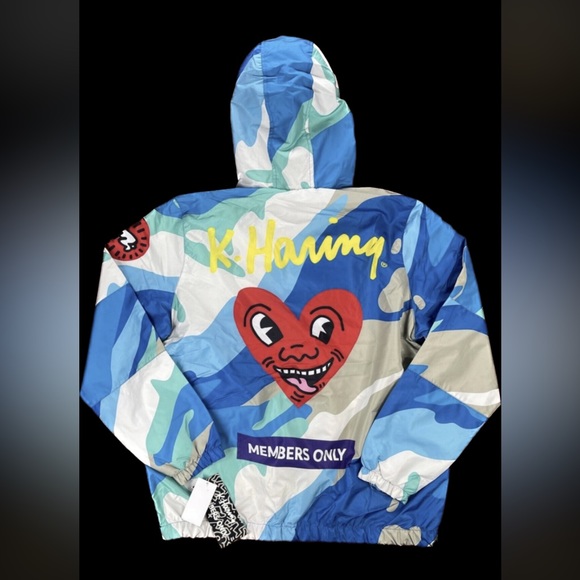 NWT Keith Haring Hoodie / jacket; Blue/Blue - Picture 1 of 3